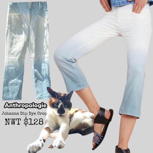 Anthropologie Denim - NWT $128 Anthropologie | Pilcro & the Letterpress Johanna Dip Dye Crop Jean 30